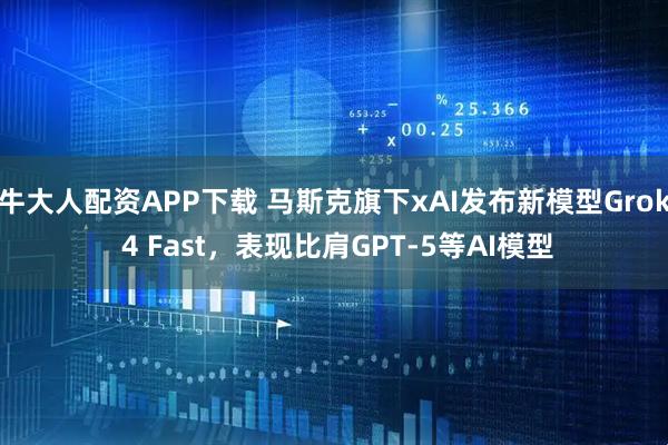 牛大人配资APP下载 马斯克旗下xAI发布新模型Grok 4 Fast，表现比肩GPT-5等AI模型